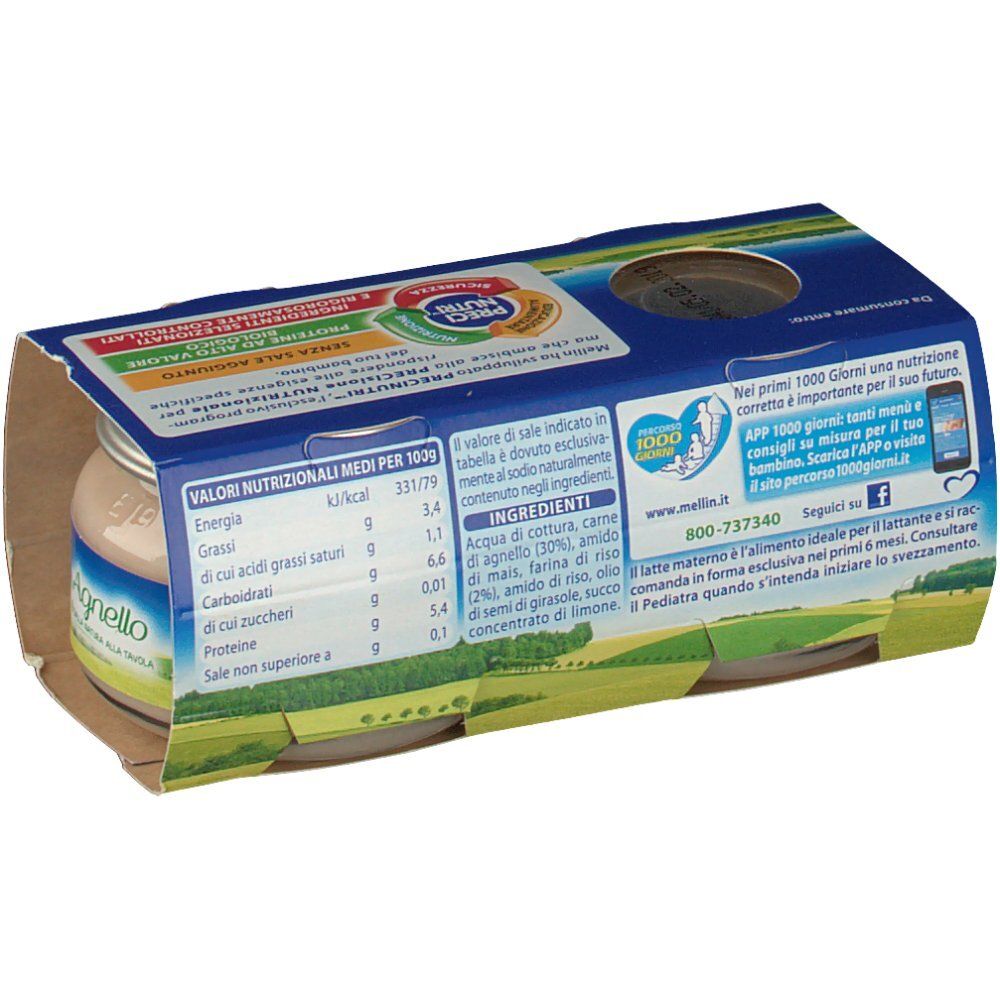 Mellin Lammfleischbrei 2 Stück zu 80 g Mellin