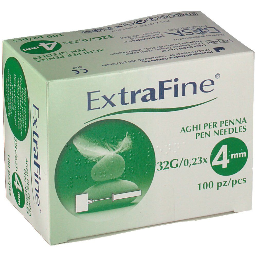DESA Pharma Extrafine Aghi per Penna 32G / 0,23x4mm