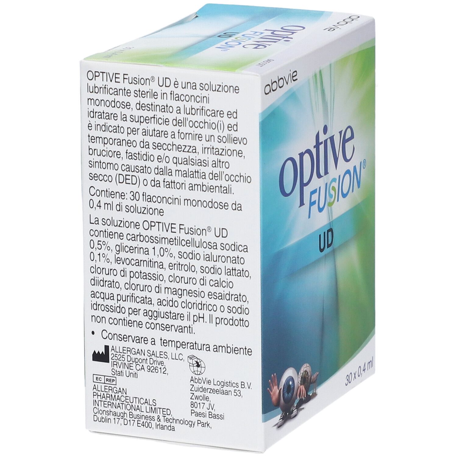 Optive Fusion UD Augentropfen, 30x0,4ml.