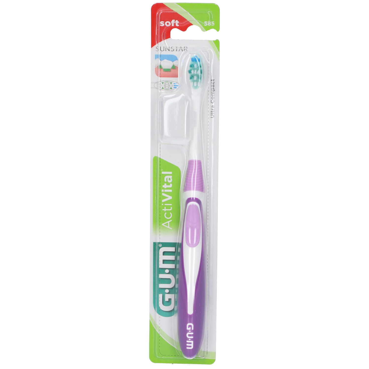 Gum Activital Spazzolino Ultracompatto Morbido 1 Pezzo - Immagine 7