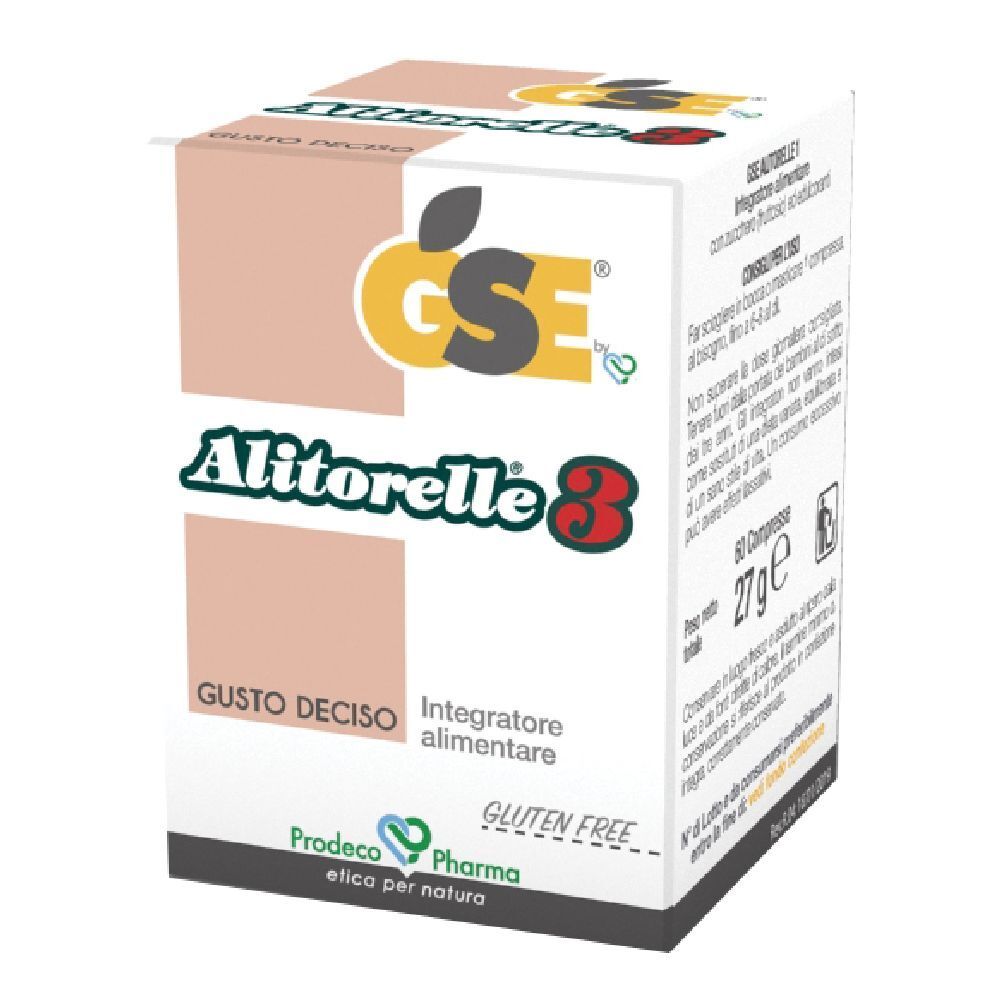 Gse Alitorelle 3 Integratore Alimentare Gusto Deciso 60 Compresse 27G*