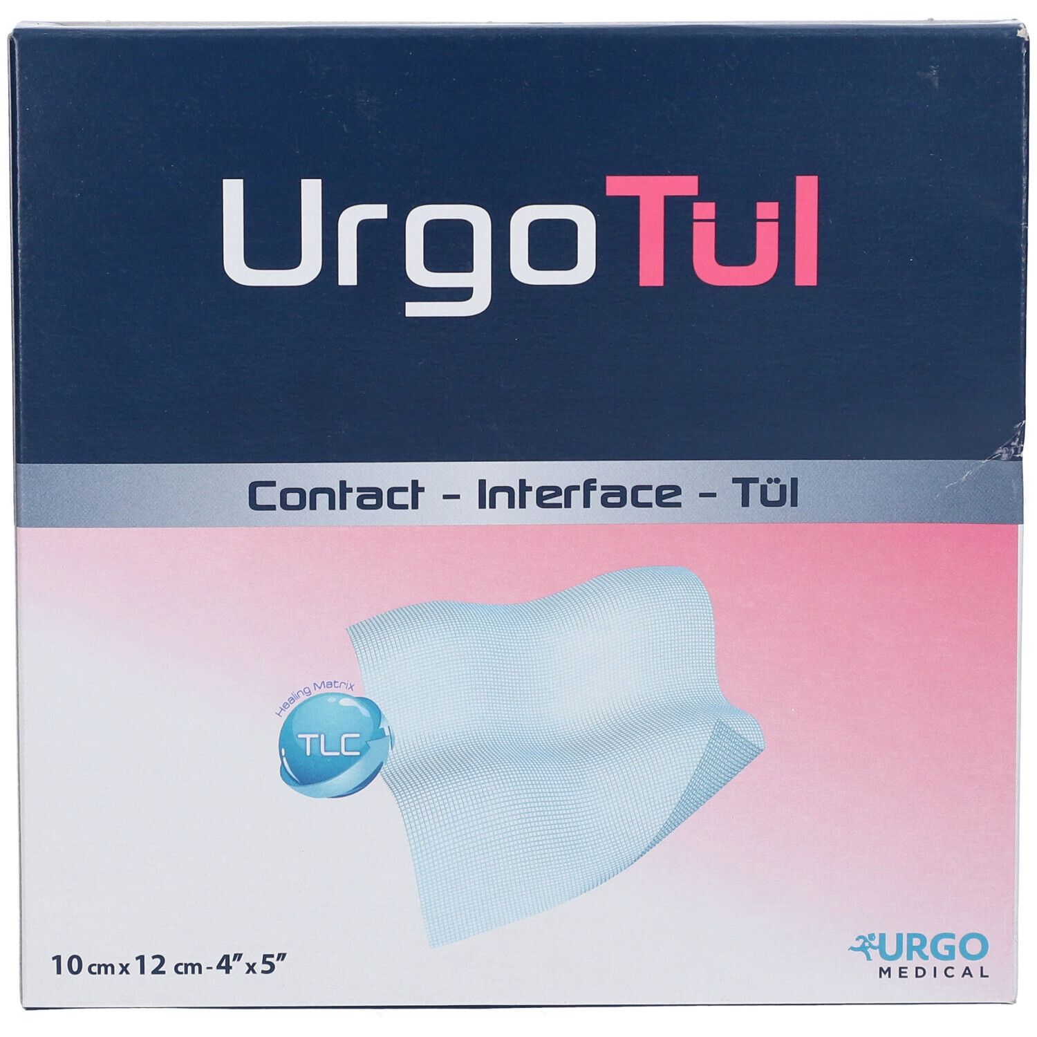 Verpackung UrgoTul Kontakt-Interface-Tuch, 10x12 cm.
