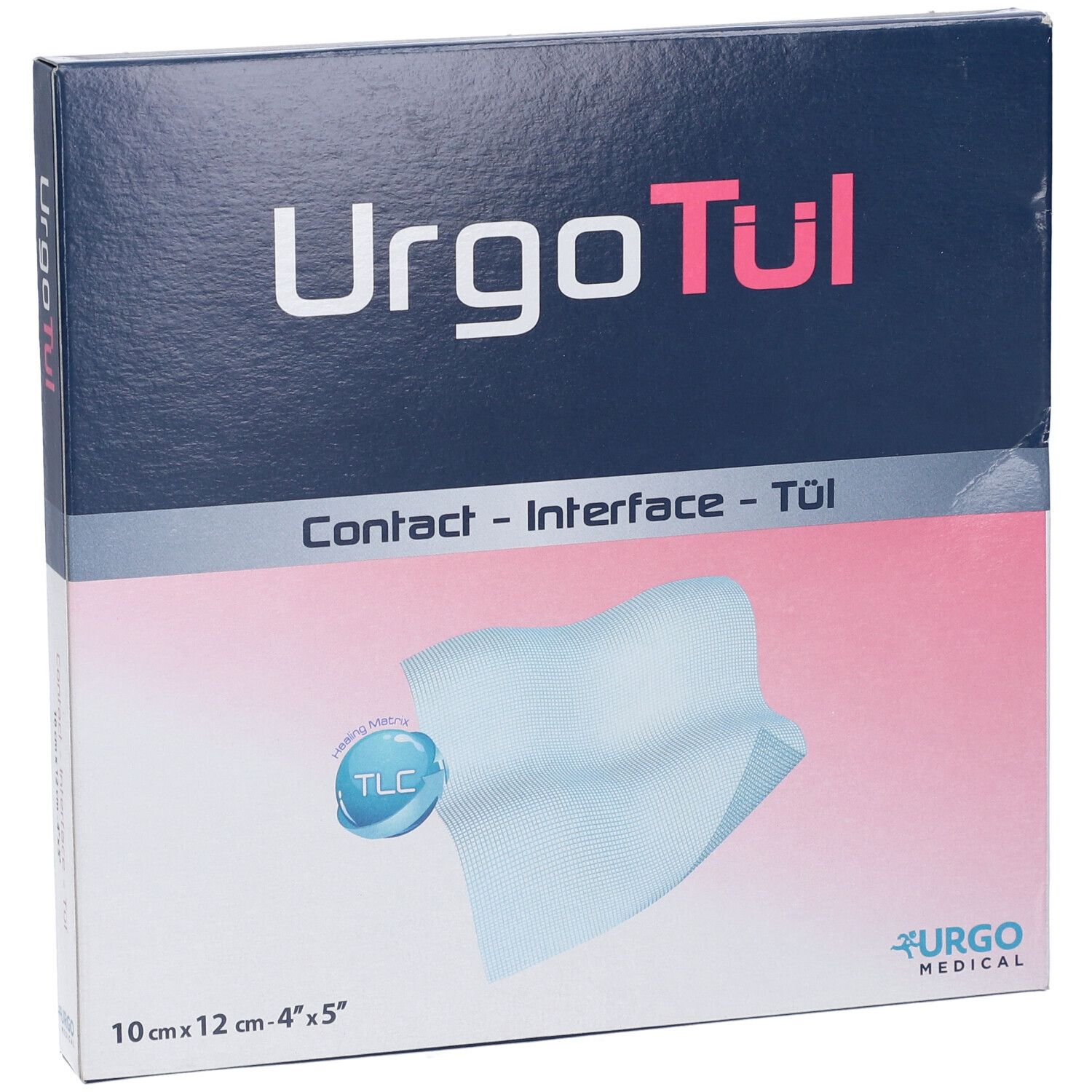 Verpackung UrgoTul Kontakt-Interface-Tuch, 10x12 cm.