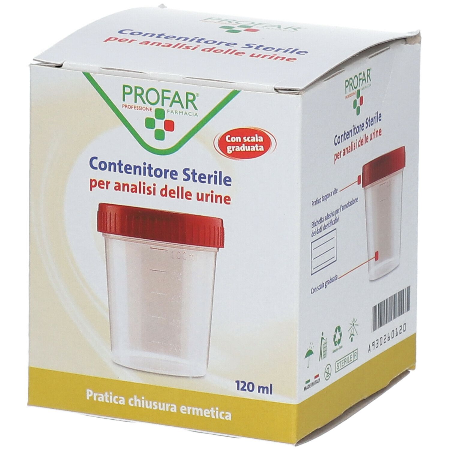PROFAR® Contenitore Sterile per analisi delle urine