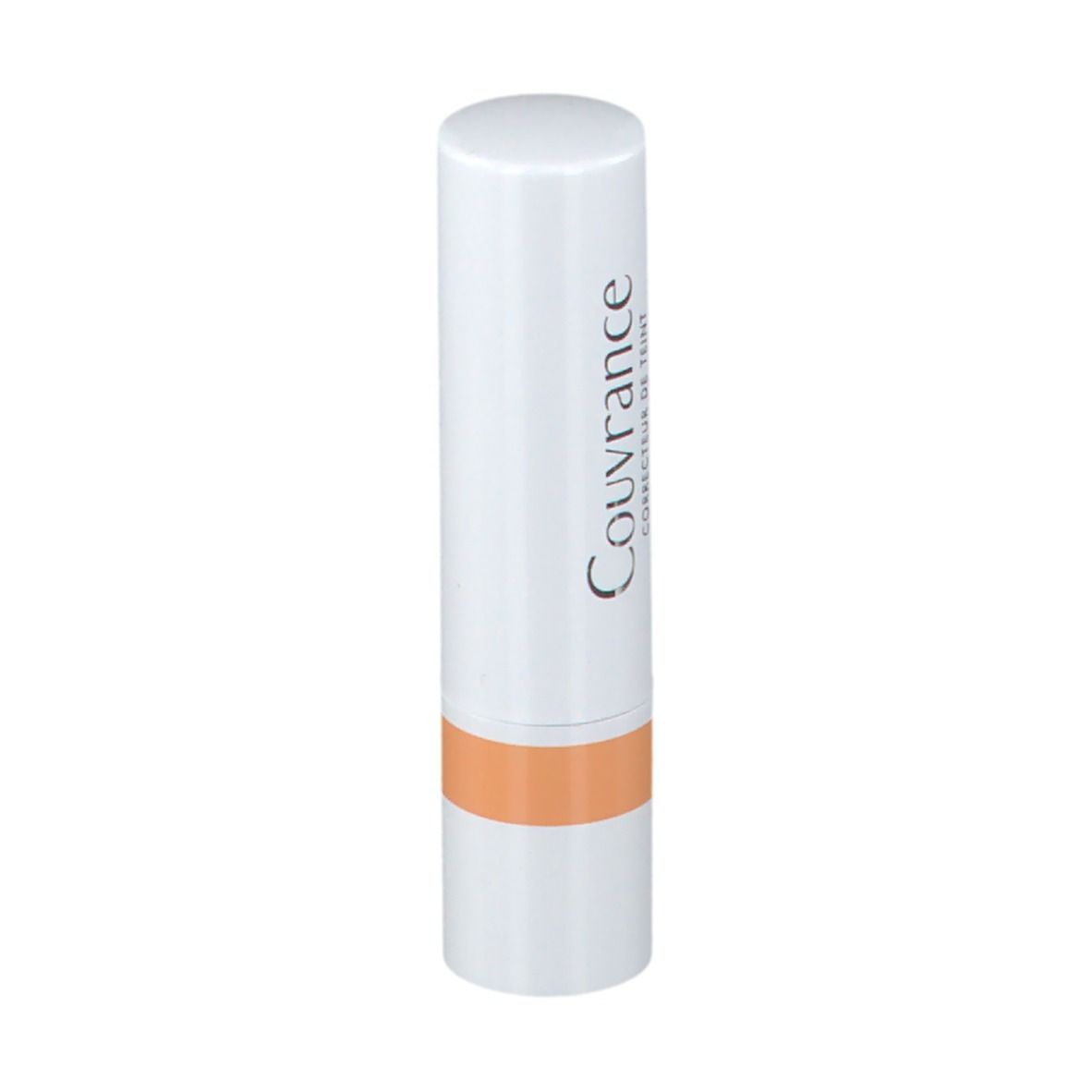 Stick correttore bianco con base corallo. Scritta Couvrance.