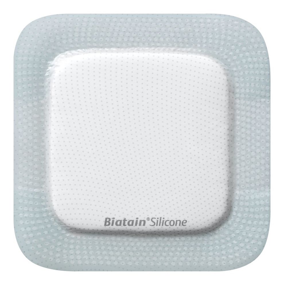 Medicazione Biatain In Schiuma Di Poliuretano Con Bordo Adesivo In Silicone 10X10 Cm 10 Pezzi