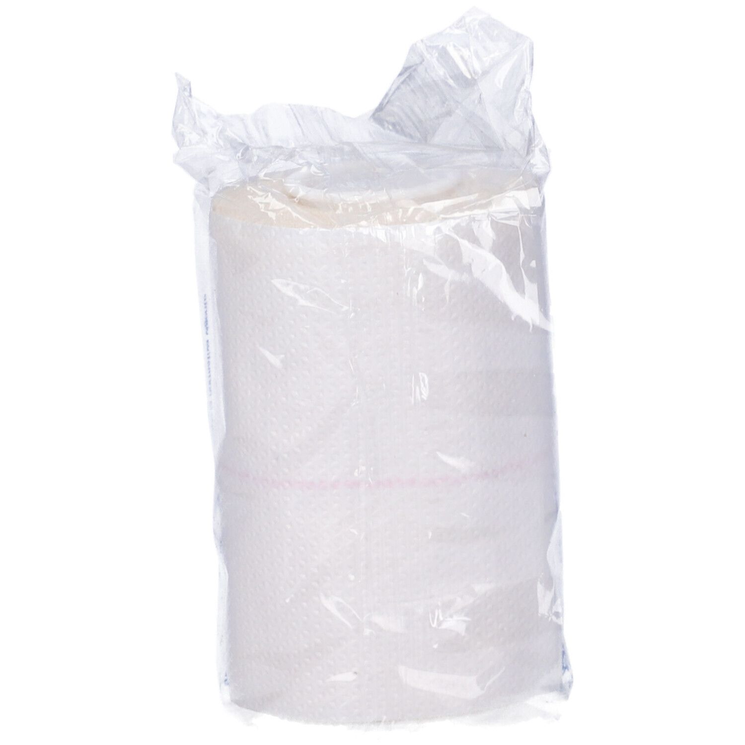 Rotolo di benda in plastica. Prodotto visibile. Nessun altro dettaglio visibile.