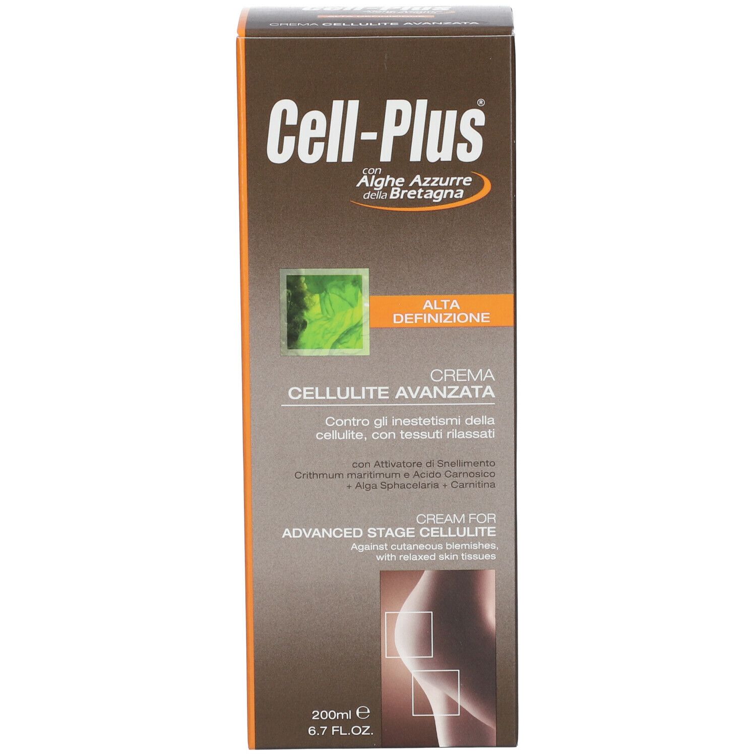 Scatola Cell-Plus, Crema Cellulite Avanzata. 200ml.
