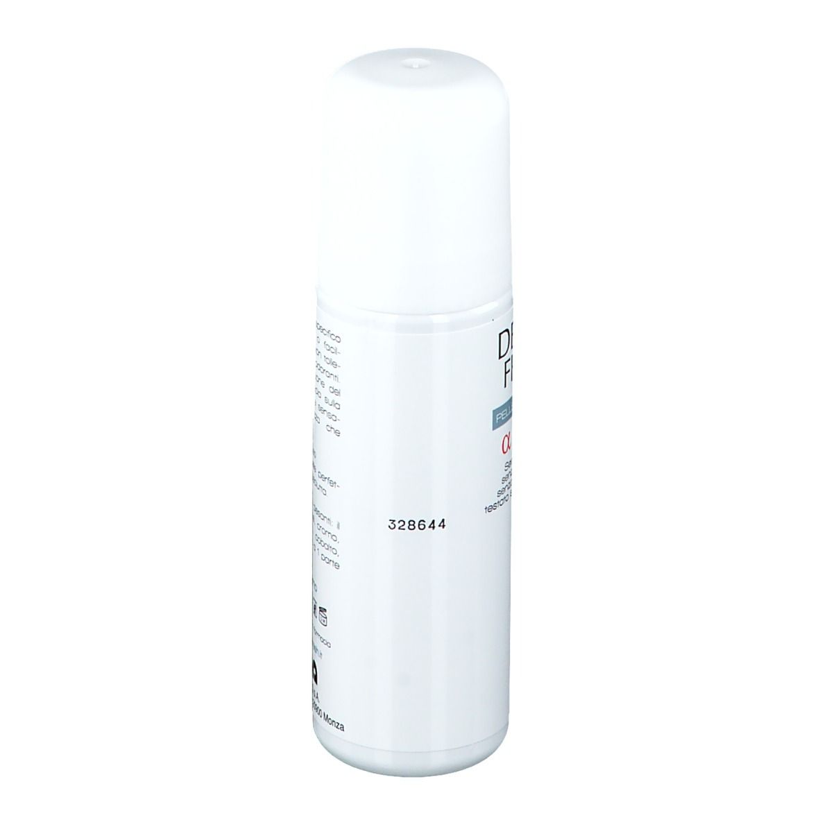 Roll-on blanc. Inscription: Derma Fresh Pelle Allergica. Applicateur roll-on visible.