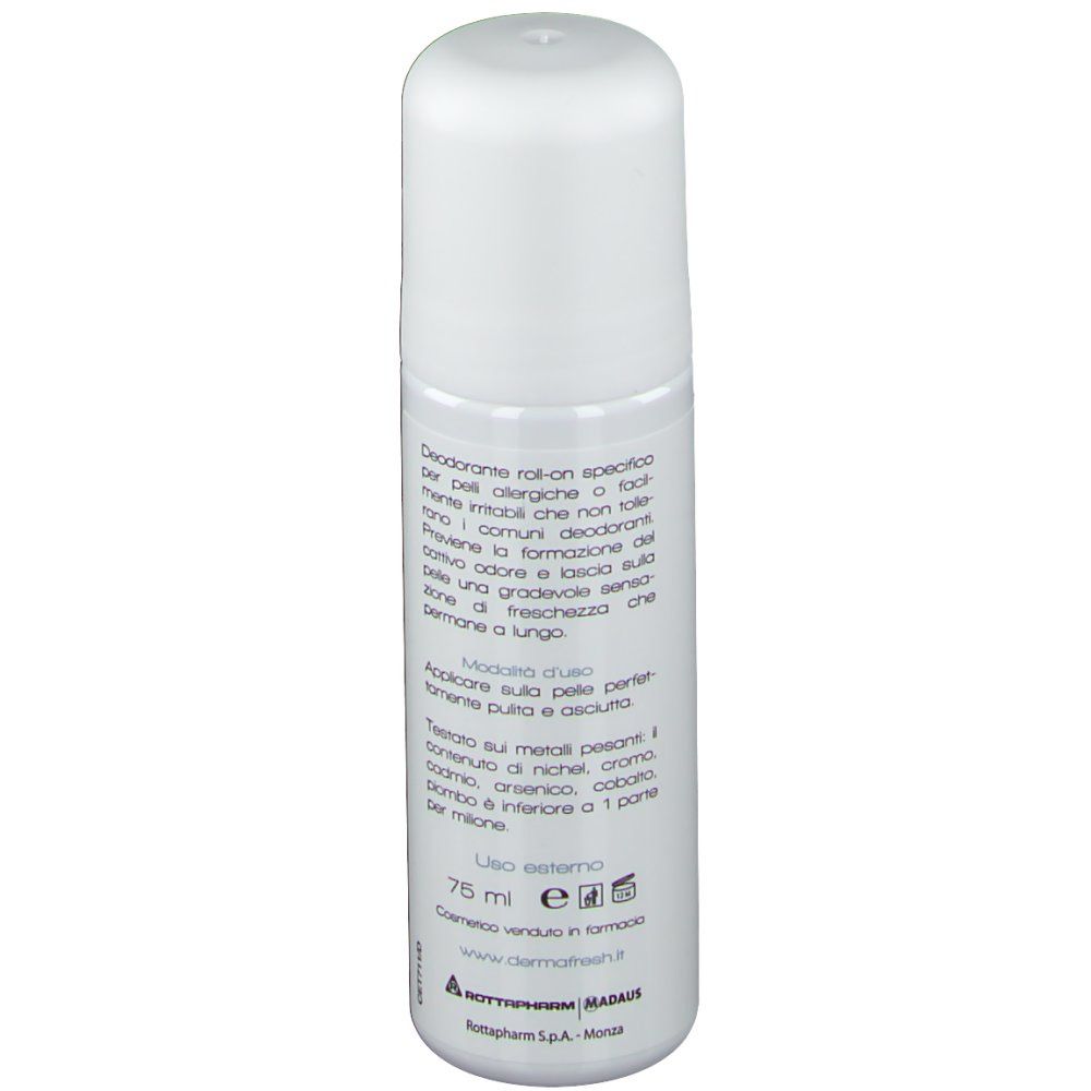 Roll-on blanc. Texte en italien. Volume: 75 ml. Informations fabricant.