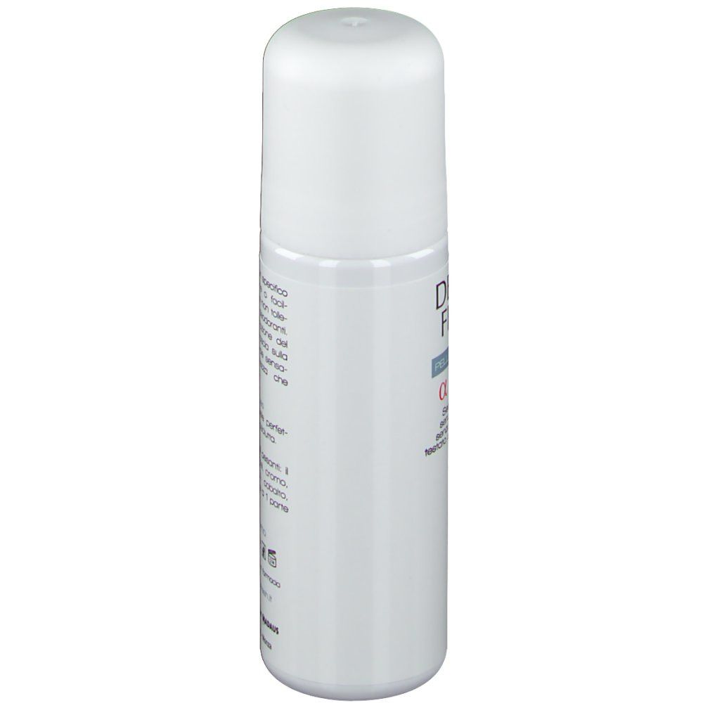 Roll-on blanc. Inscription: Derma Fresh Pelle Allergica. Applicateur roll-on visible.