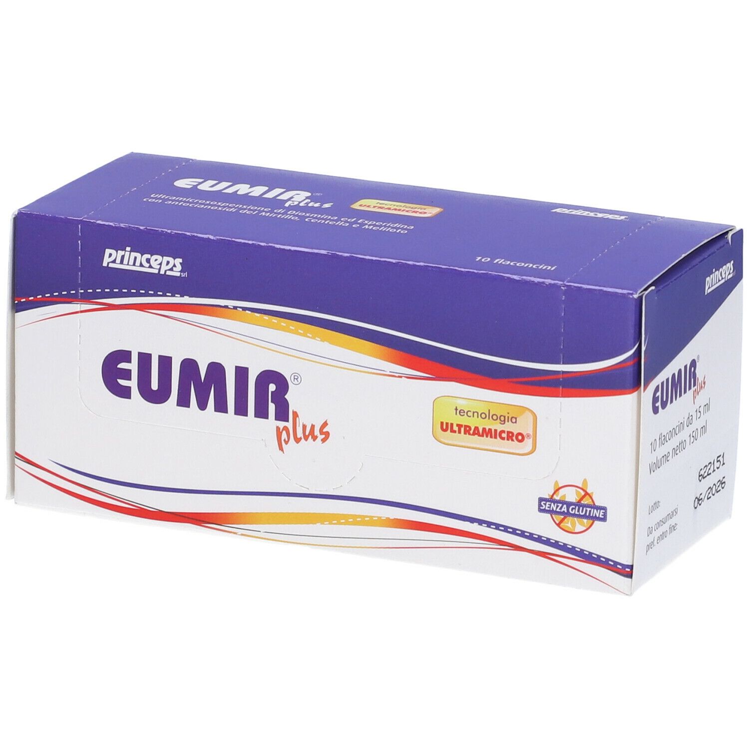 Confezione del prodotto con nome e logo. Contiene 10 flaconcini. Sigillo giallo 'Ultramicro'.