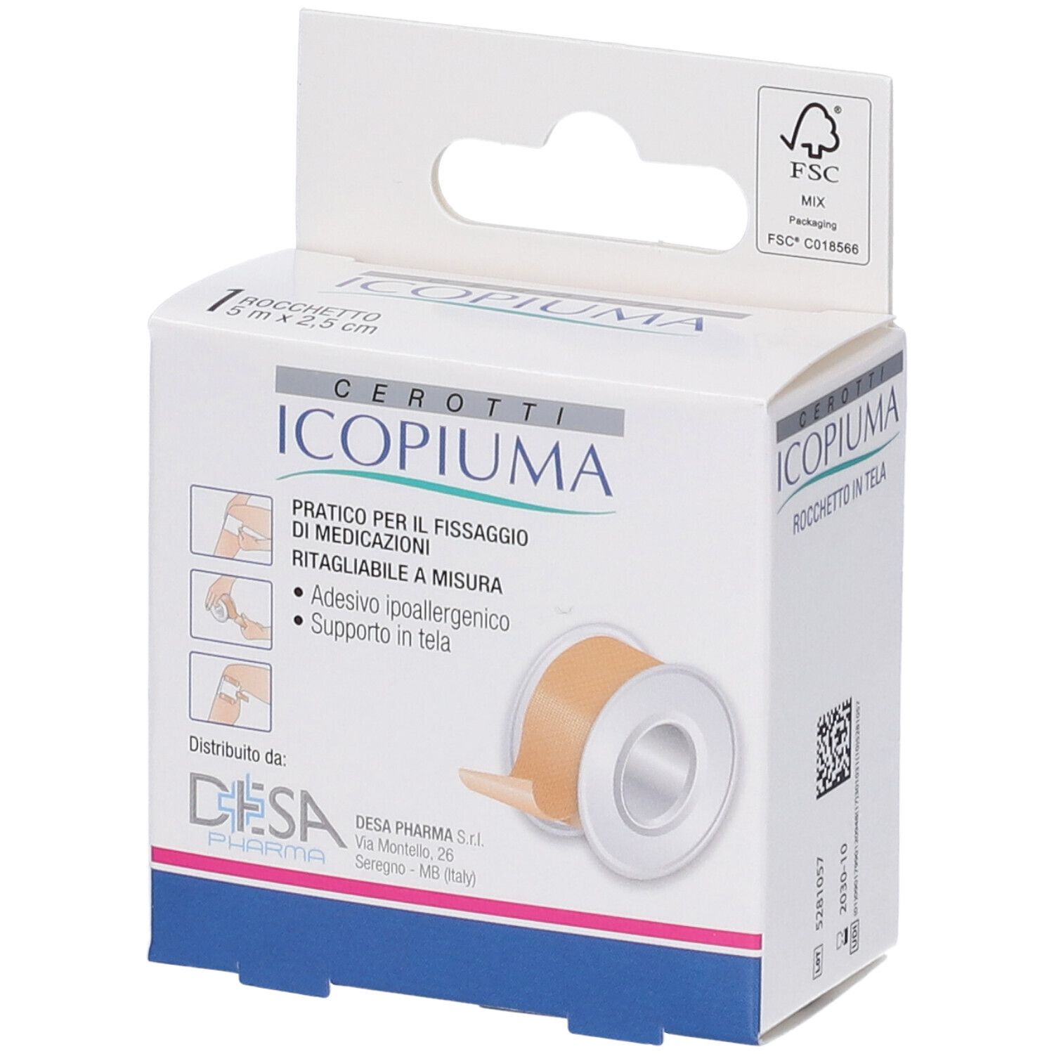 Icopiuma Rocchetto Tela 2,5cm X 5m - Immagine 3
