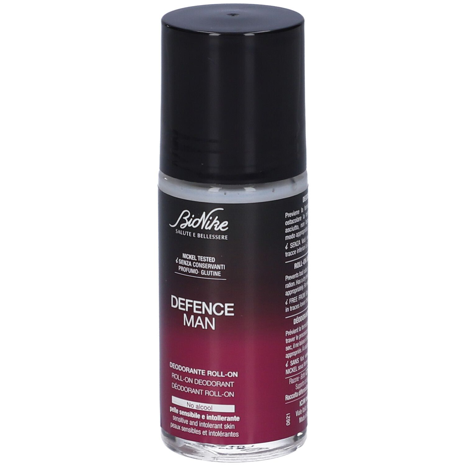 BioNike Defence Man Roll-On Deodorant. Für empfindliche und intolerante Haut. Ohne Alkohol.