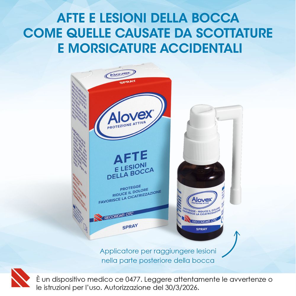 Alovex Spray mit Aloe Vera und Hyaluronsäure.