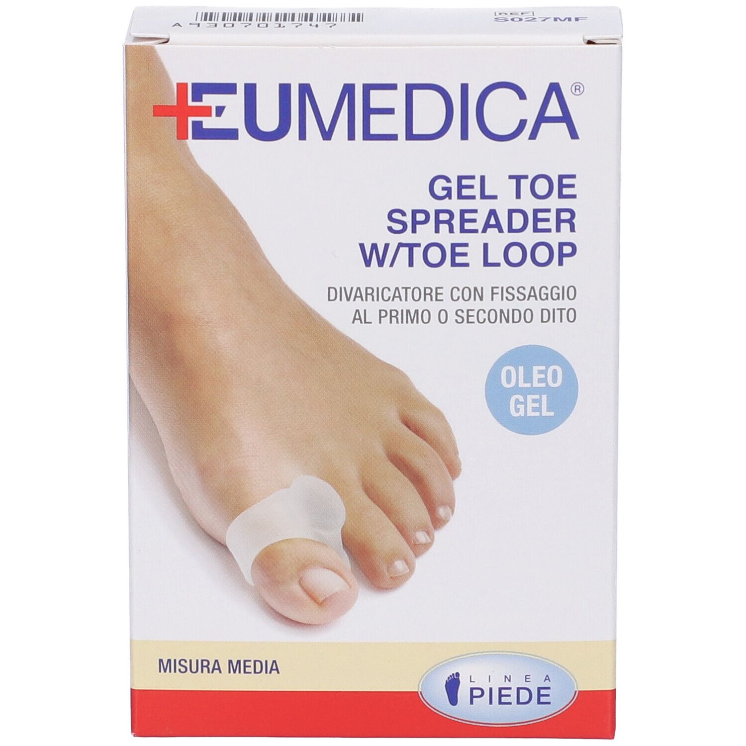 Confezione per divaricatore per dita in gel con anello per dito.