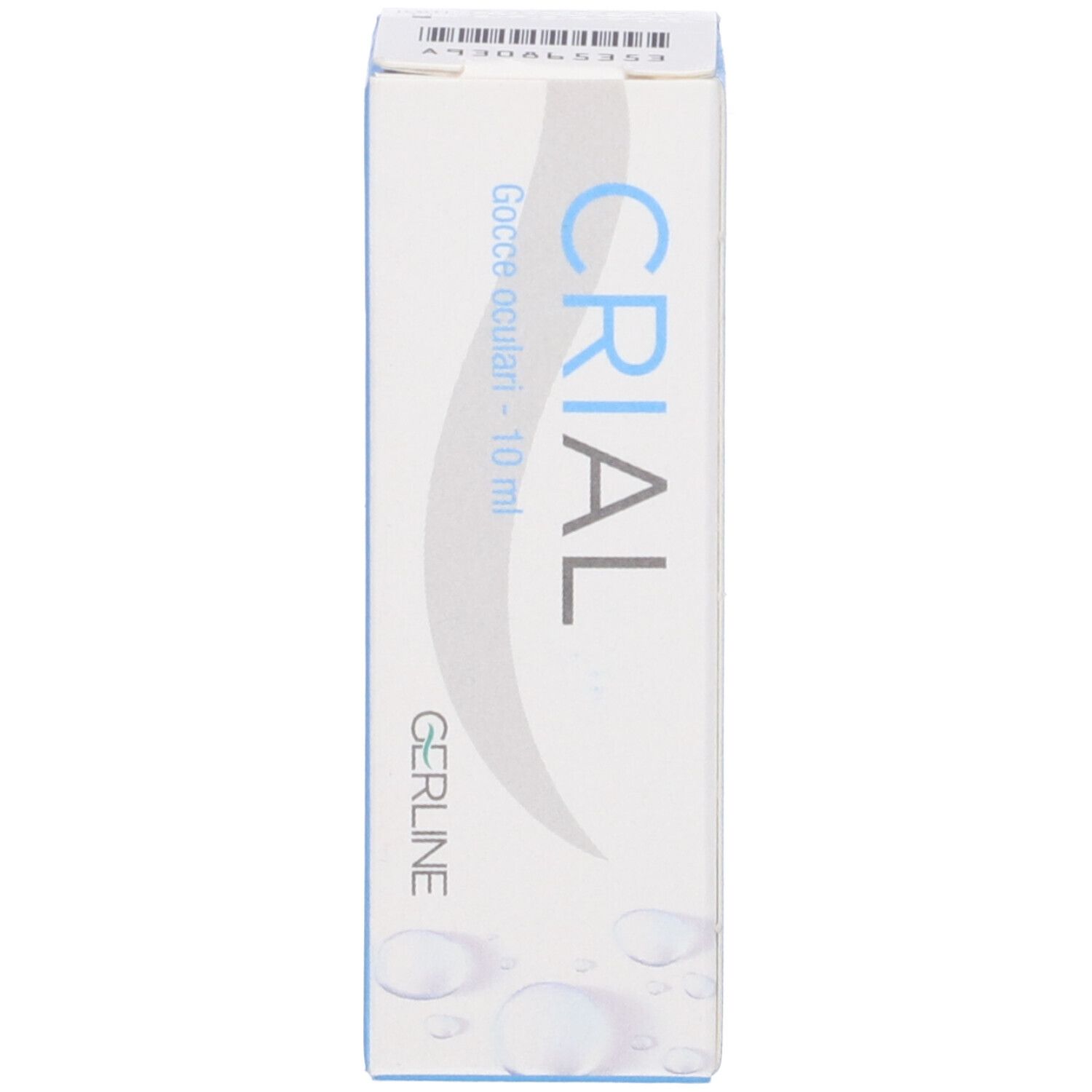 Scatola bianca con scritta: CRIAl, Gocce oculari - 10 ml. Logo Gerline.