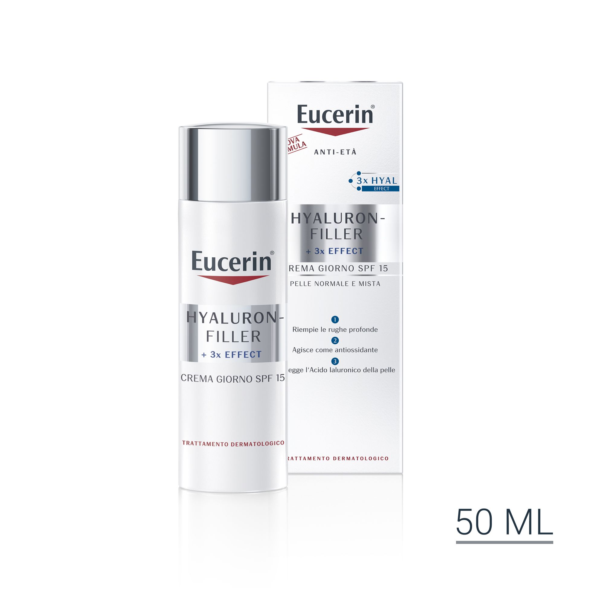 Image of Eucerin Hyaluron-Filler Crema Giorno pelli normali e miste 50 ml