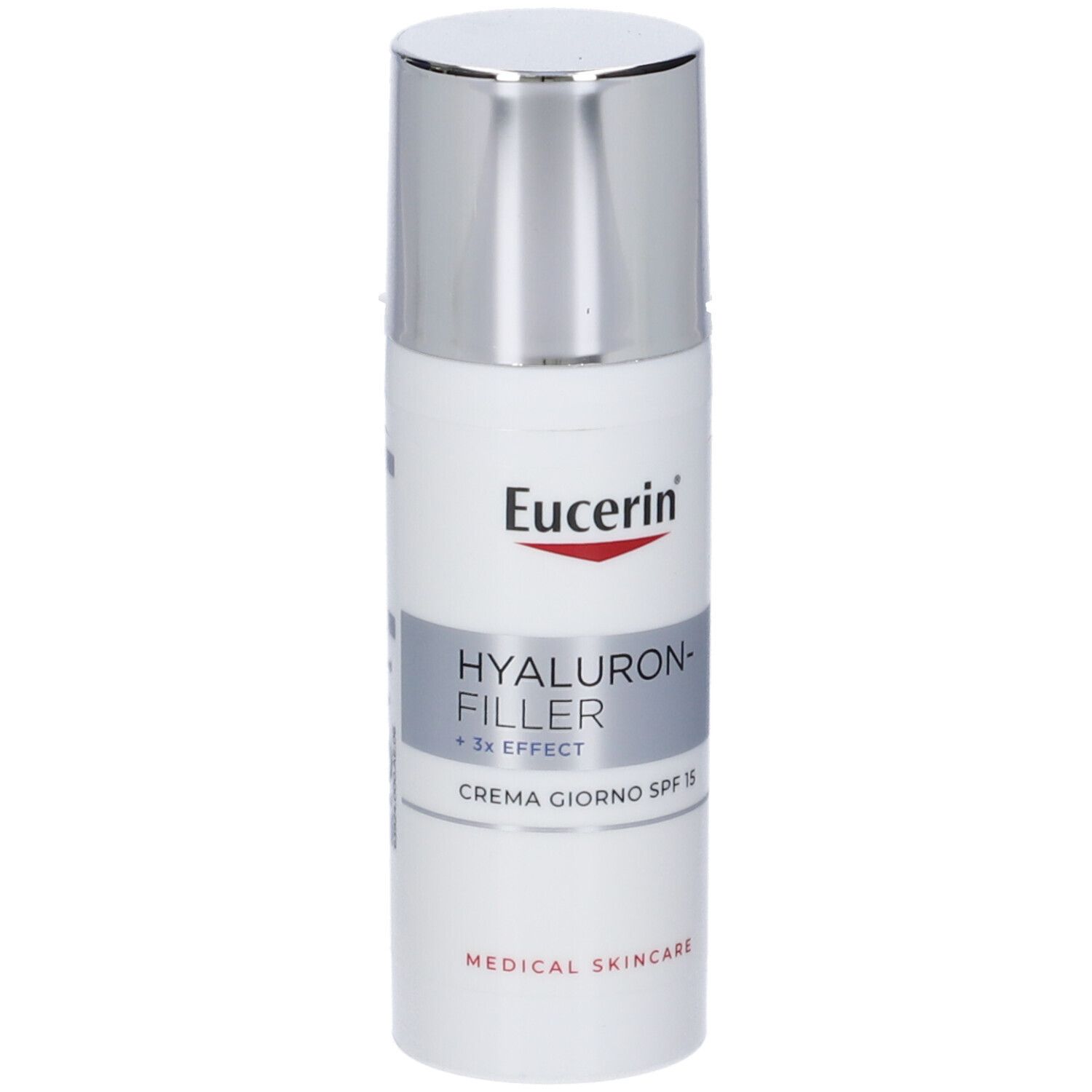 Produktübersicht. Text: Hyaluron-Filler Giorno SPF 15 Pelli Normali e Miste, Secca, Tutti i tipi di pelle.