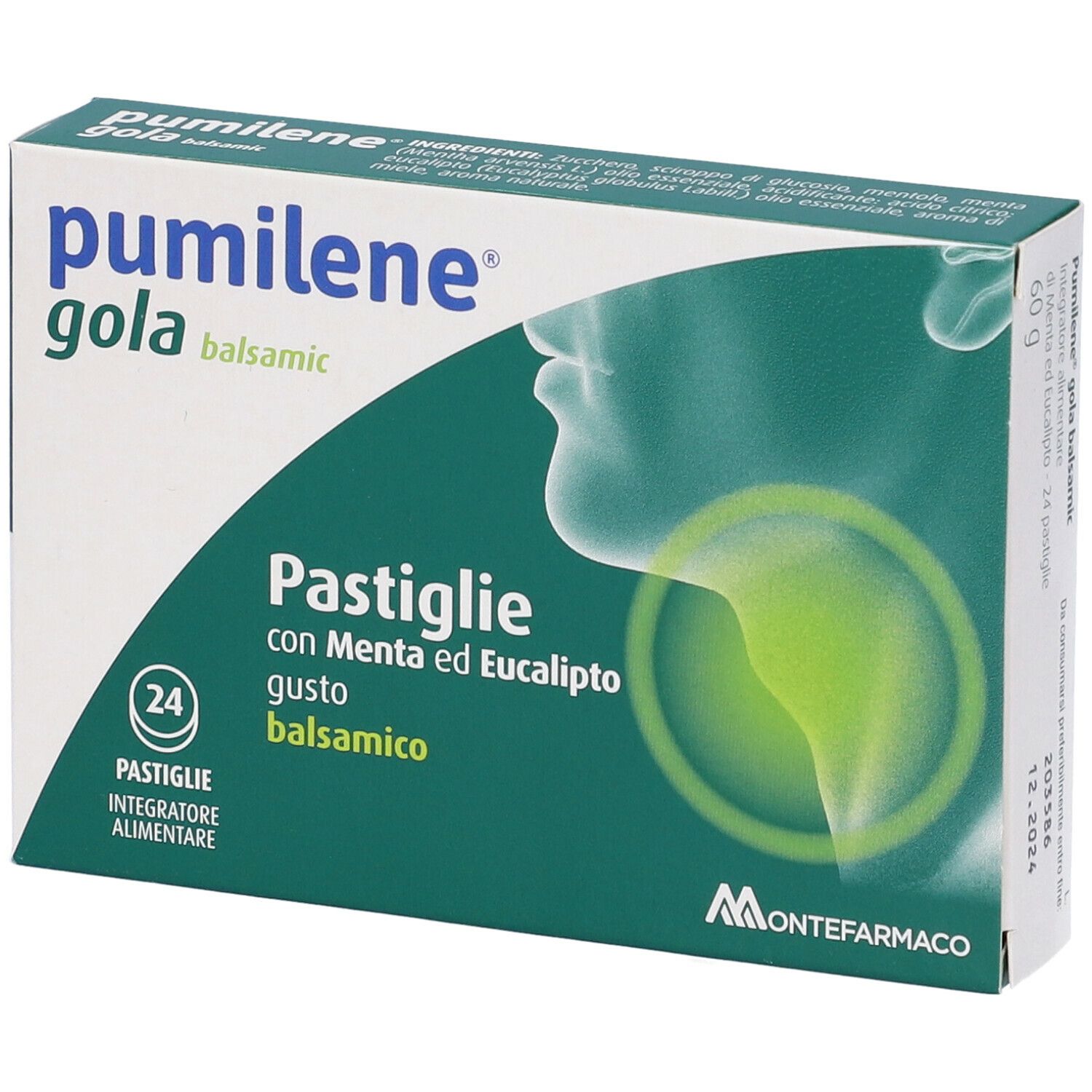 Montefarmaco Pumilene® Gola Balsamic 24 pz Pastiglie
