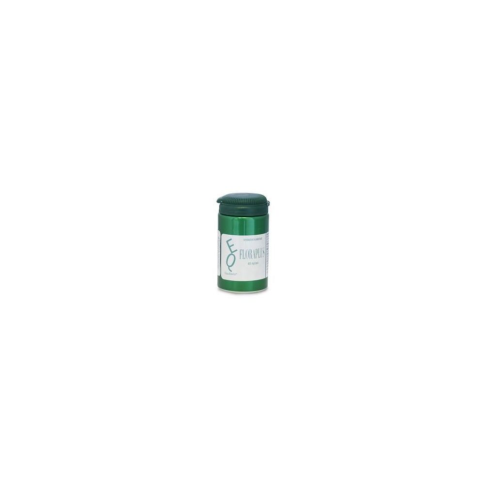 Grüne Dose mit grünem Deckel. Aufschrift: EQ, FLORAPLUS.