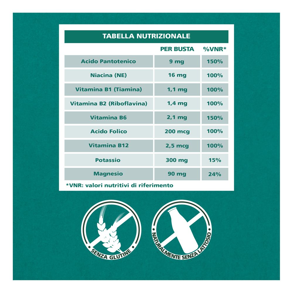 Nährwerttabelle von Be-Total Body Plus. Enthält Informationen zu Vitaminen, Mineralien und %NRV-Werten.
