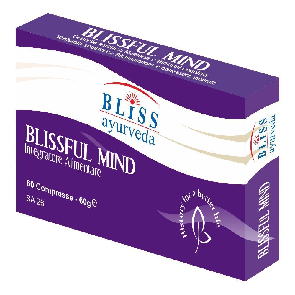 Bliss Ayurveda Blissful Mind Integratore Per Benessere Mentale 60 Compresse - Immagine 4
