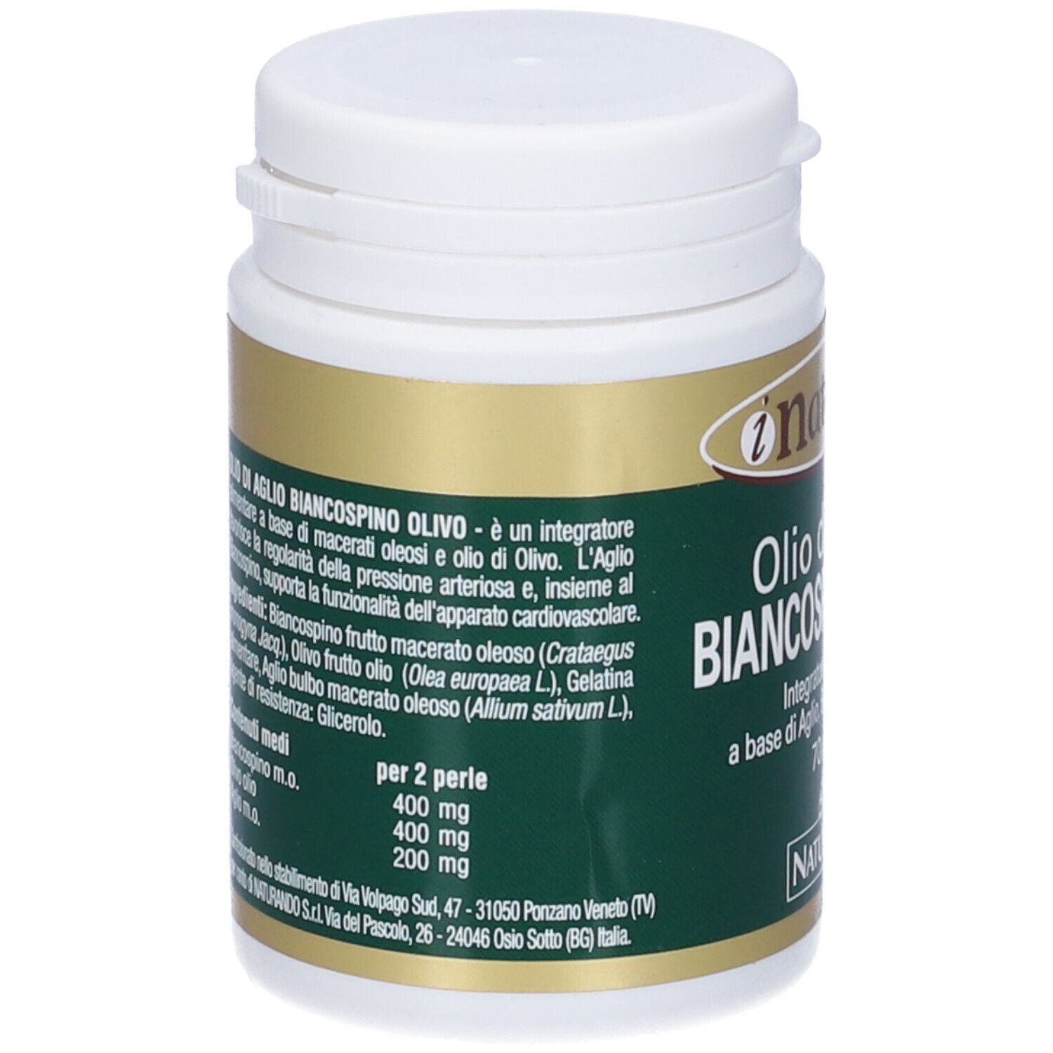 Naturoli Olio Di Aglio Biancospino Olivo 70 Perle