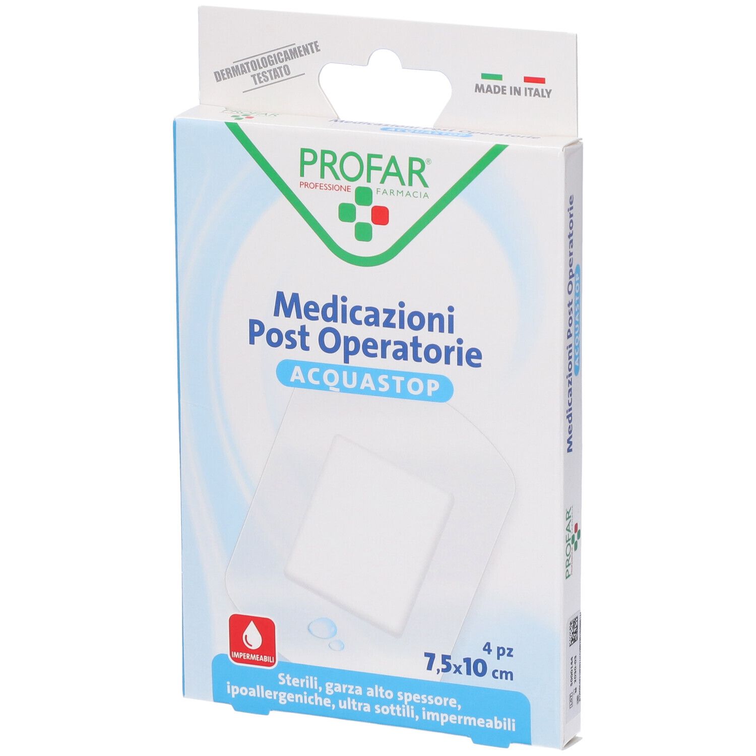 Profar Medicazioni Post Operatorie Acquastop 7,5 x 10 cm 4 Pezzi