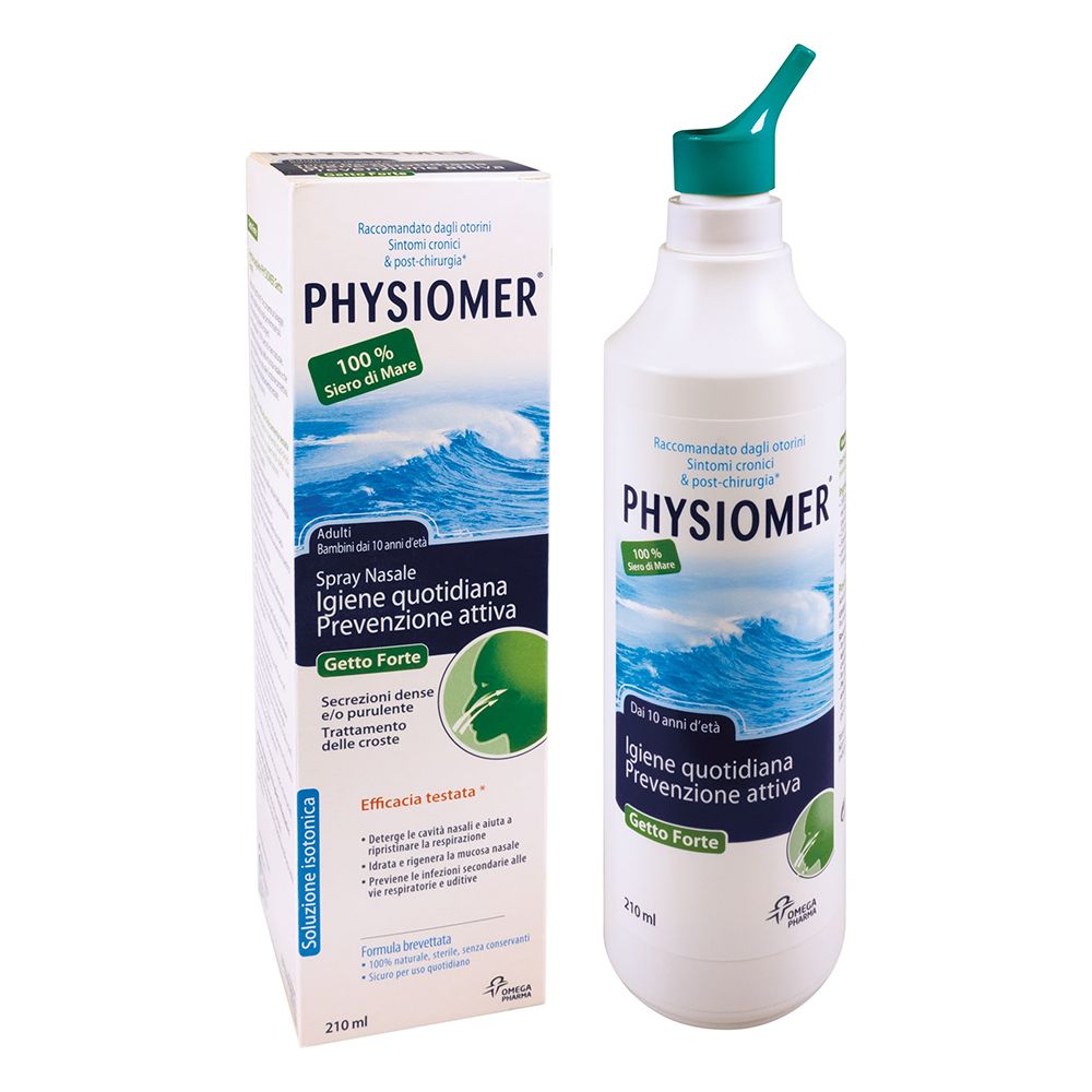 Physiomer Hypertonisches Nasenspray mit 100% Meerwasser, 135ml.
