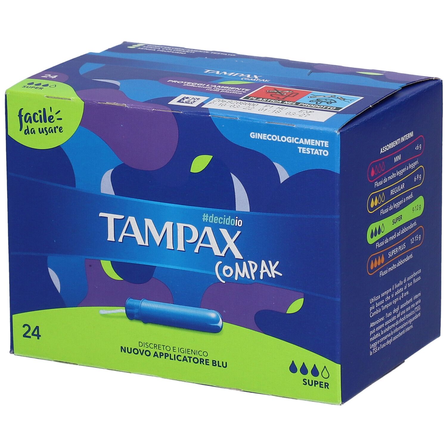 Tampax Compak Super 24Pz 24 St Tampon