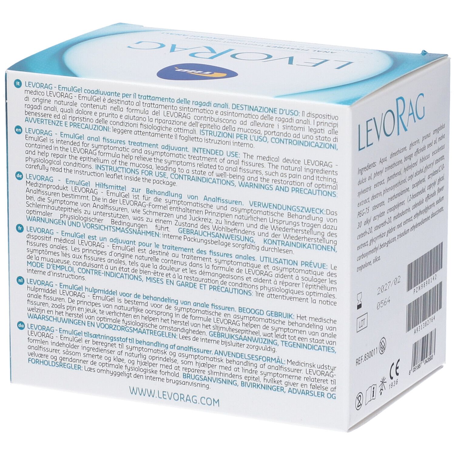 LevoRag Emulgel 20x3,5 ml Redcare