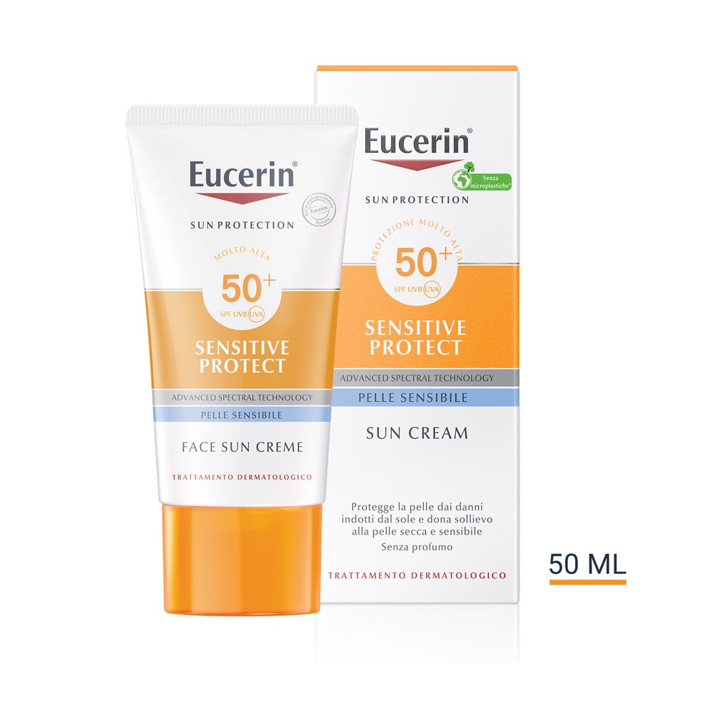 Eucerin Sun Sensitive Protect Crema LSF 50+ e confezione. 50 ml.