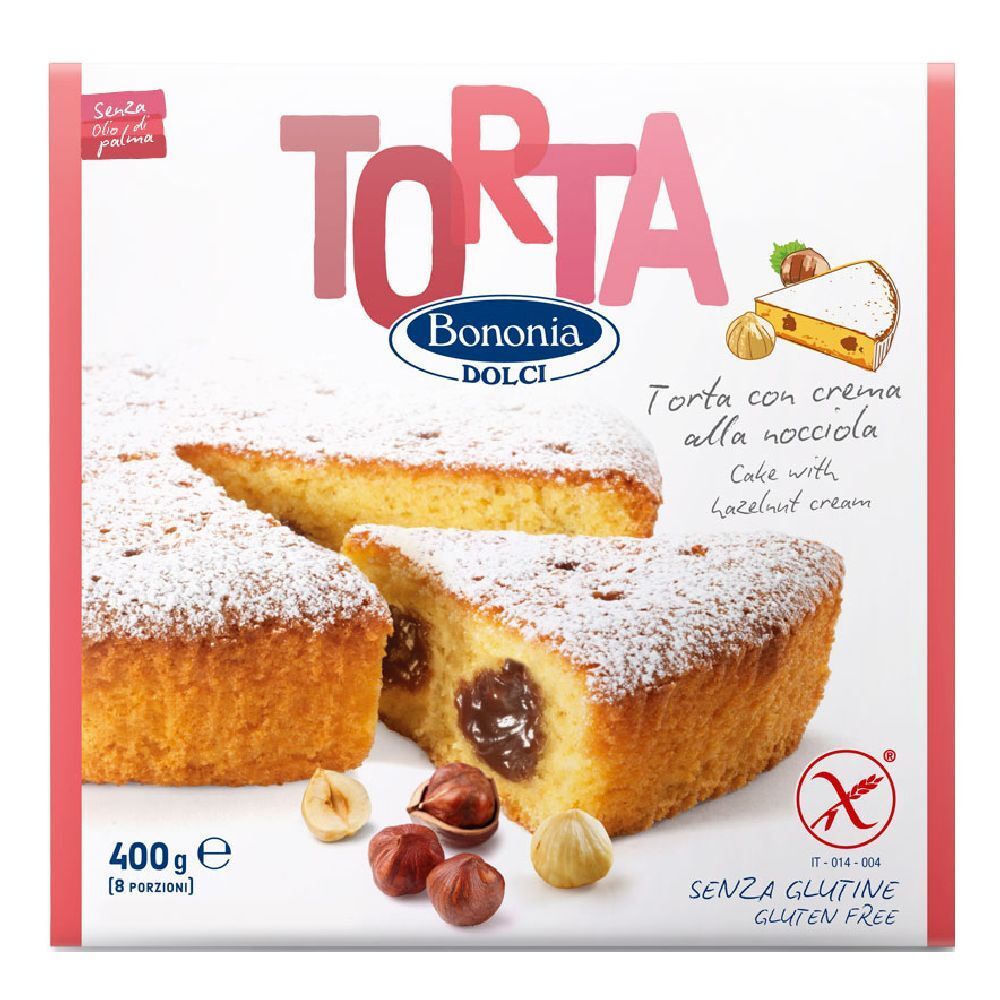 Bononia Torta Alla Crema Di Nocciola Senza Glutine 400 G