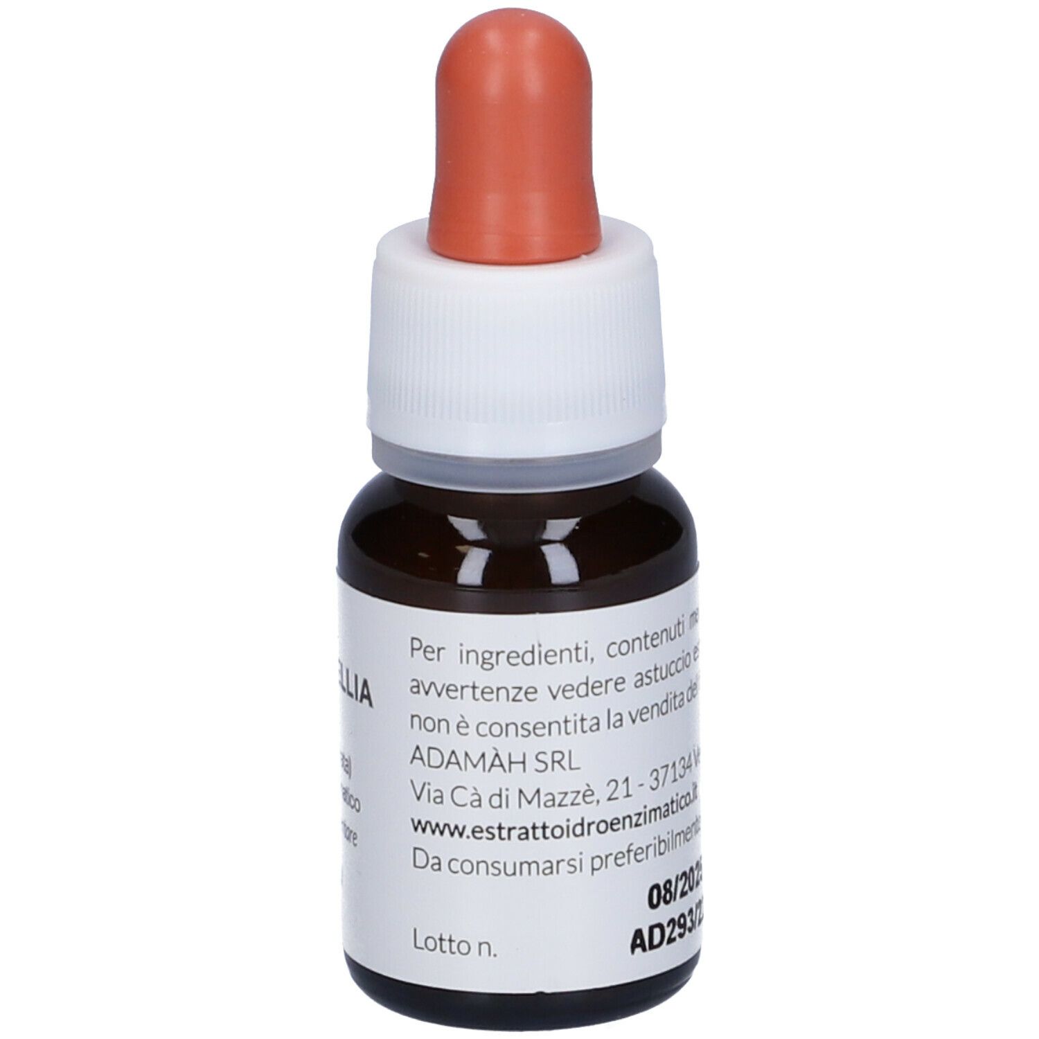 Flacone di vetro marrone con contagocce. Scritta: EIE Boswellia, 30 ml, no-alcool. Etichetta con informazioni.