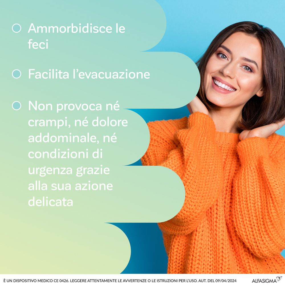 Benefici di Onligol: Ammorbidisce le feci, facilita l'evacuazione, non provoca crampi né dolori addominali.