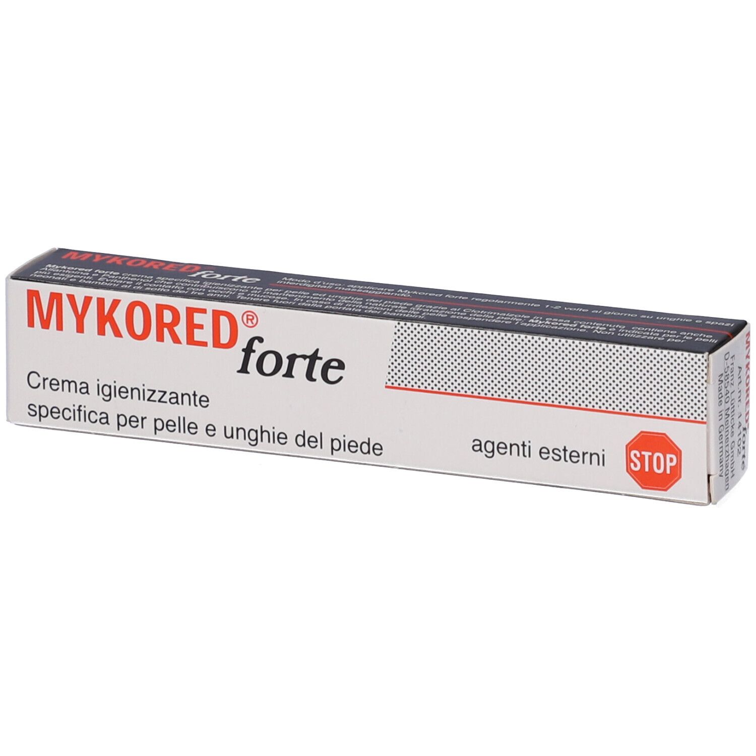MYKORED forte Tube mit 20 ml Inhalt für Haut und Nägel.