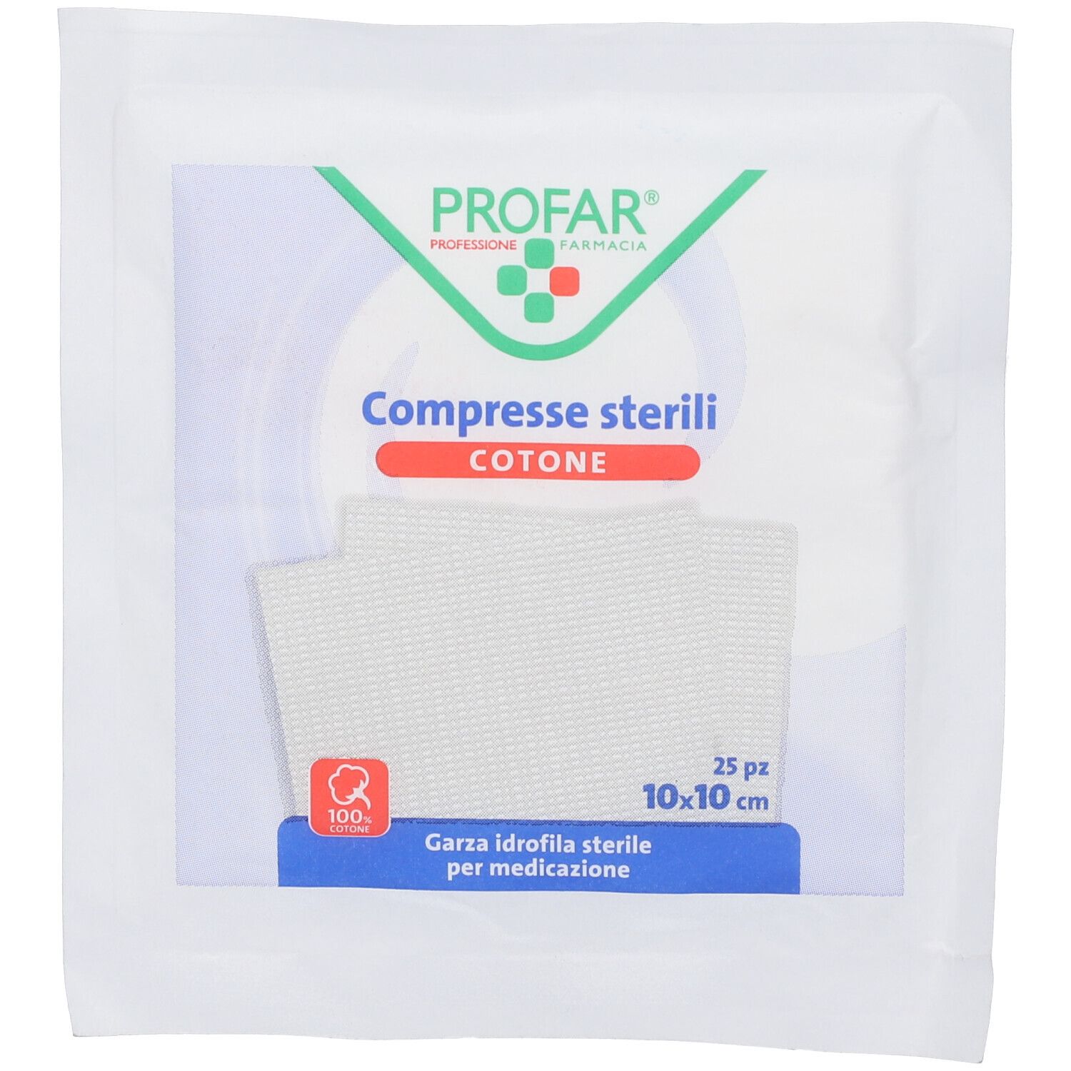 Profar Garza Idrofila Compressa Sterile 10x10 cm