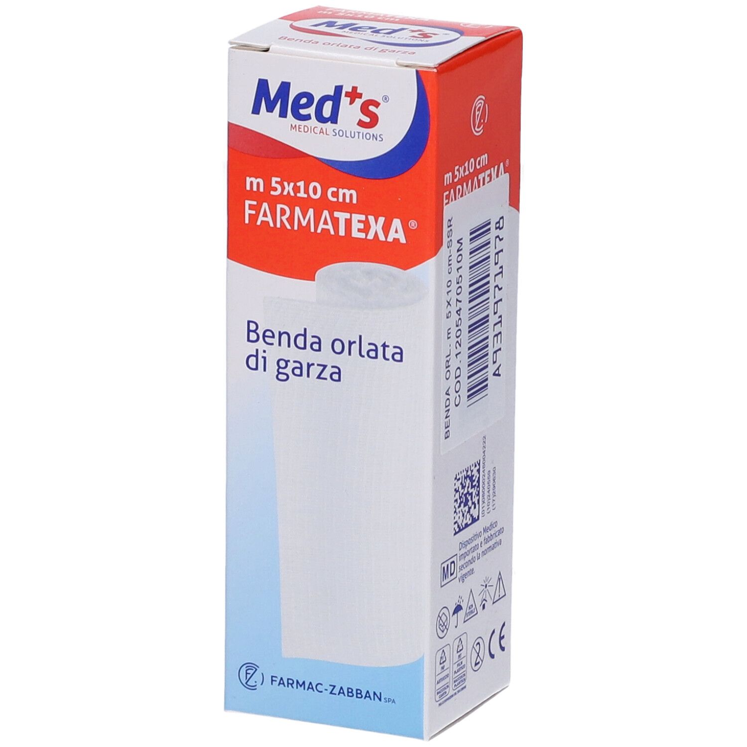 Benda Meds ORL 12/8 500X10Cm 1 St Gazebinden