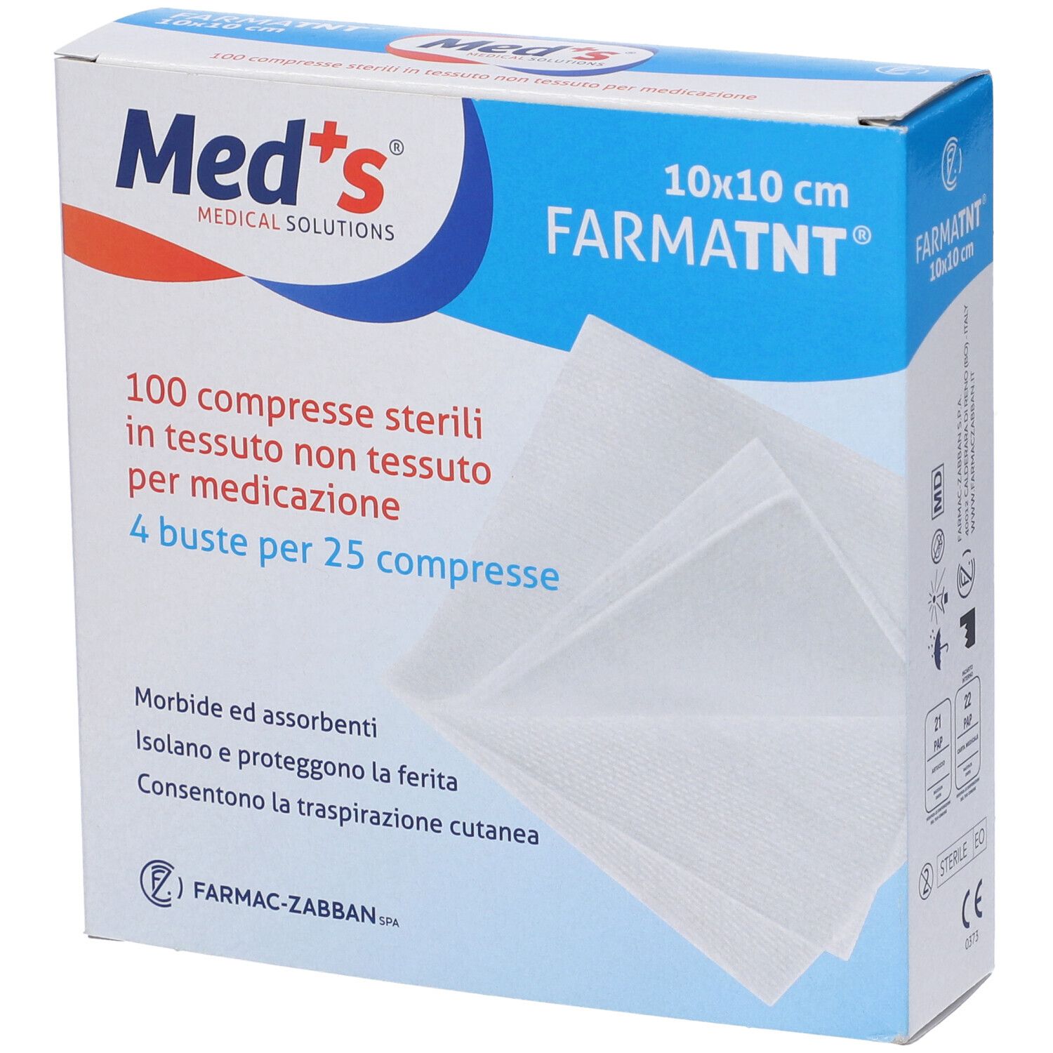 Garza Meds TNT 10X10Cm 100Pz 100 St Gaze