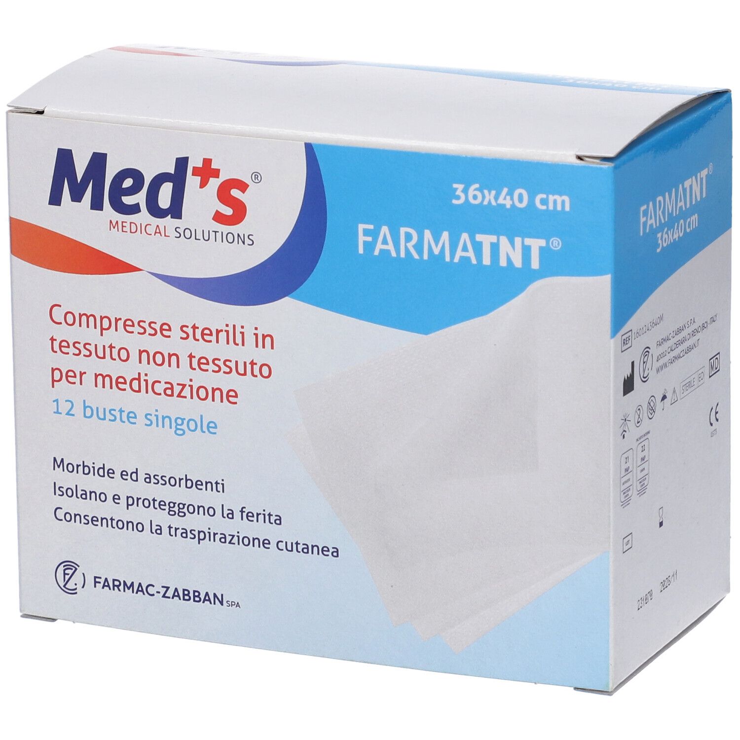Garza TNT Meds 36X40Cm 12Pz 12 St Kompressen