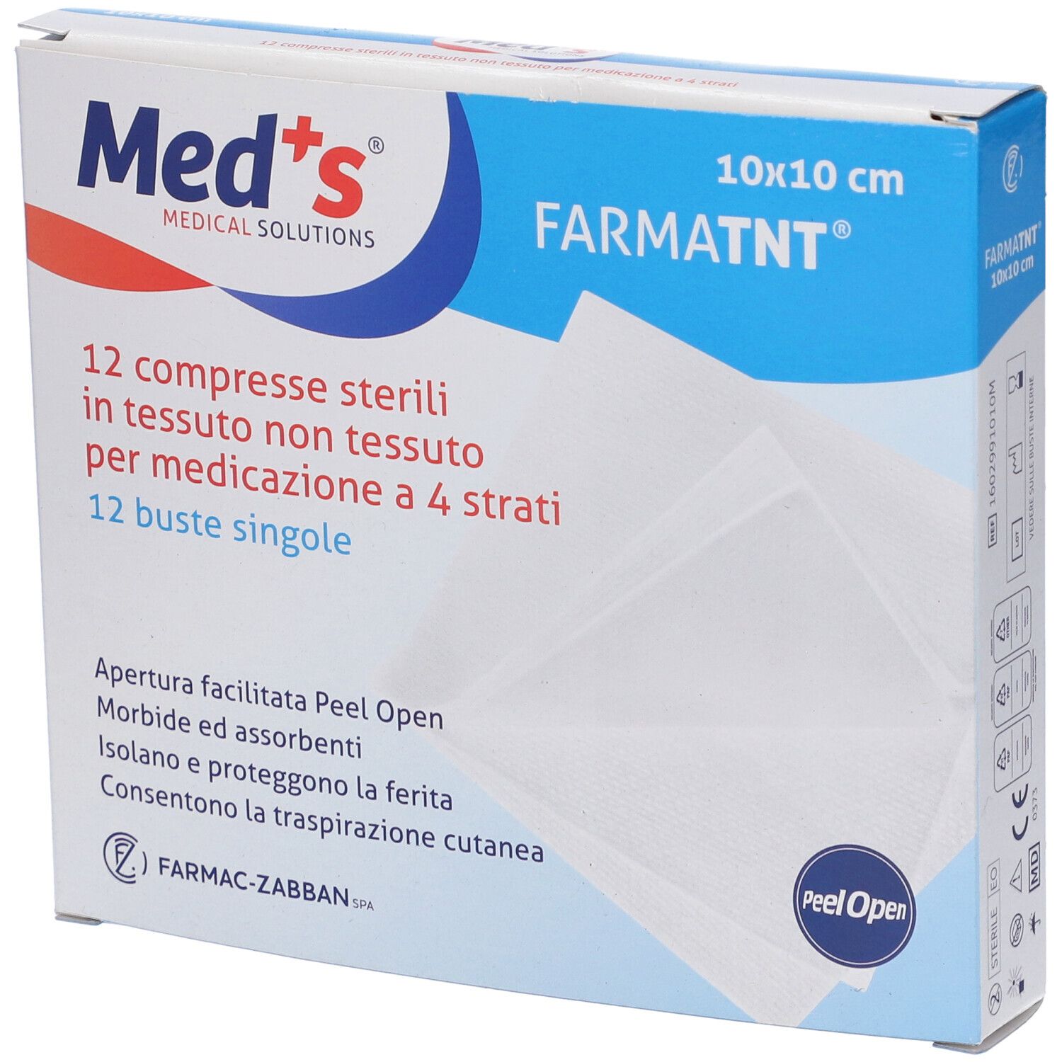 Garza Meds TNT 10X10Cm P O 12P 12 St Gaze