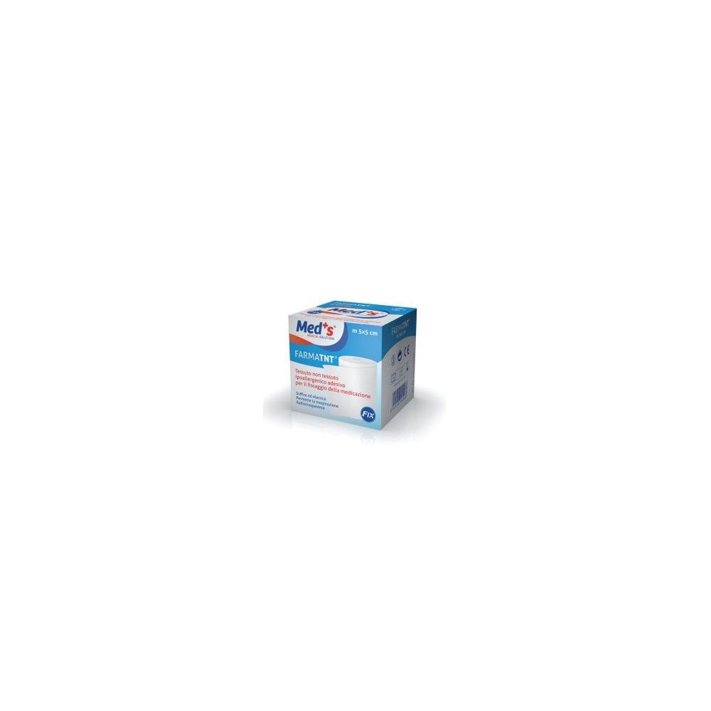 Confezione in cartone con nome e logo del prodotto. Colori blu e bianco. Nome prodotto: FARMATNT.