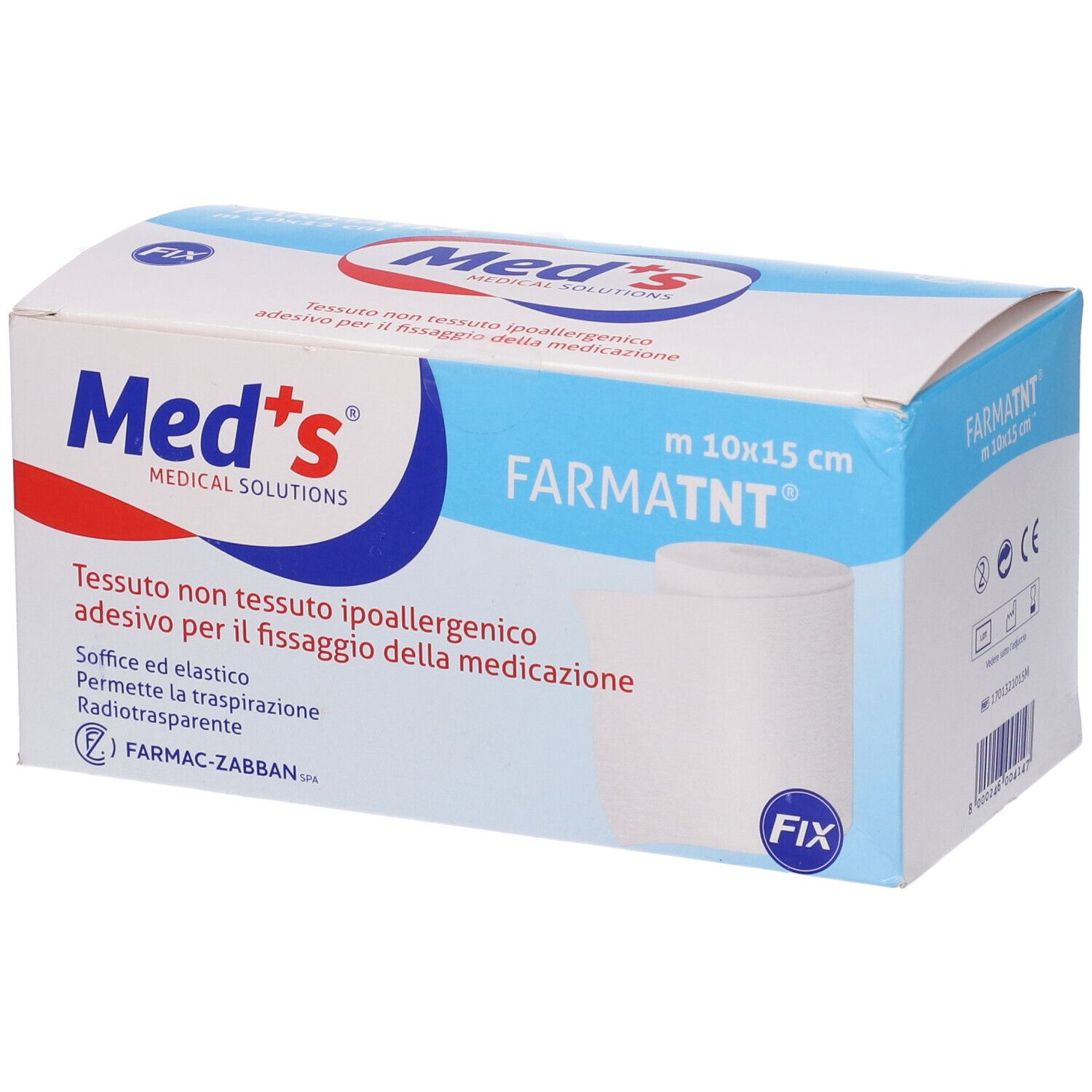Cerotto Meds Tessuto Non Tessuto Fix Ipoallergenico Adesivo 1000X15 Cm
