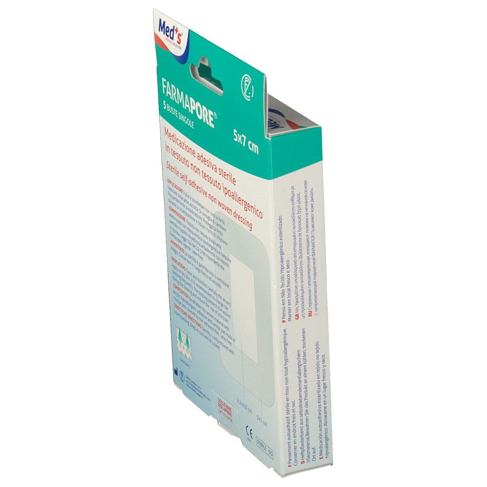 Med's Farmapore sterile Wundauflage 5x7cm, 5 Stück