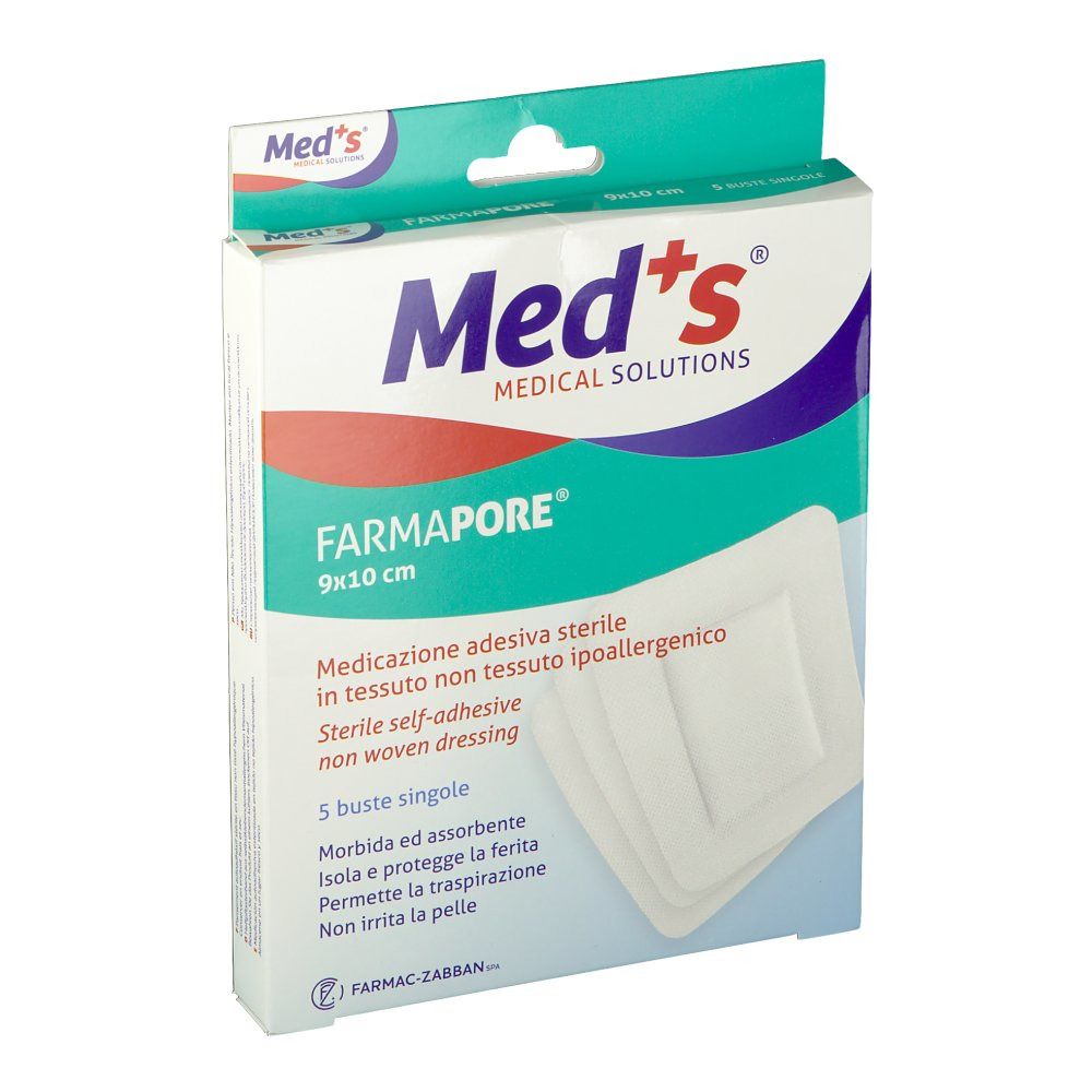 Meds® Medicazione Adesiva Sterile 9 x 10 cm