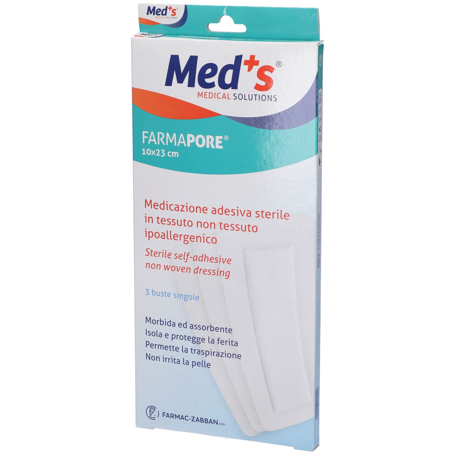Meds Pore Medic 10X23Cm 3PZ 3 St