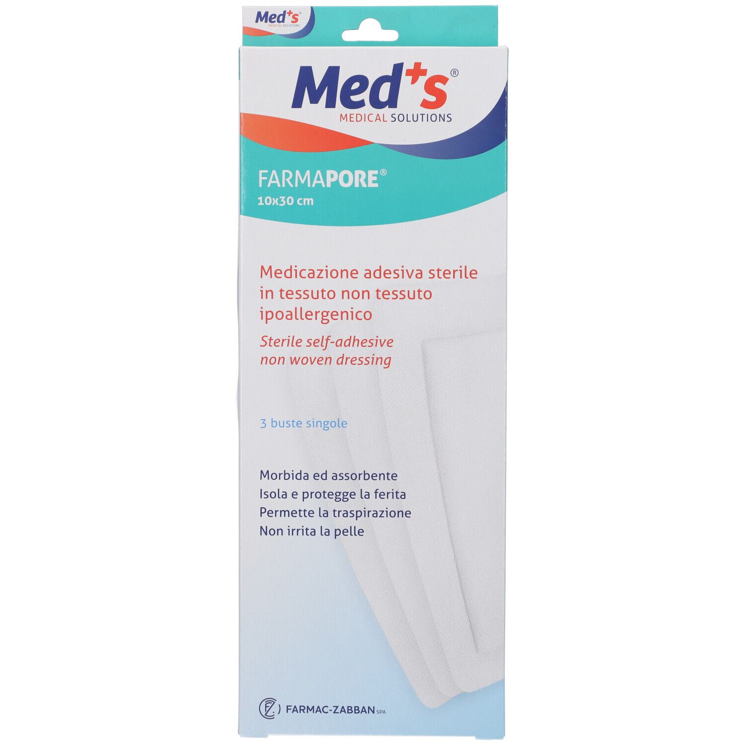Meds Pore Medic 10X30Cm 3PZ 3 St
