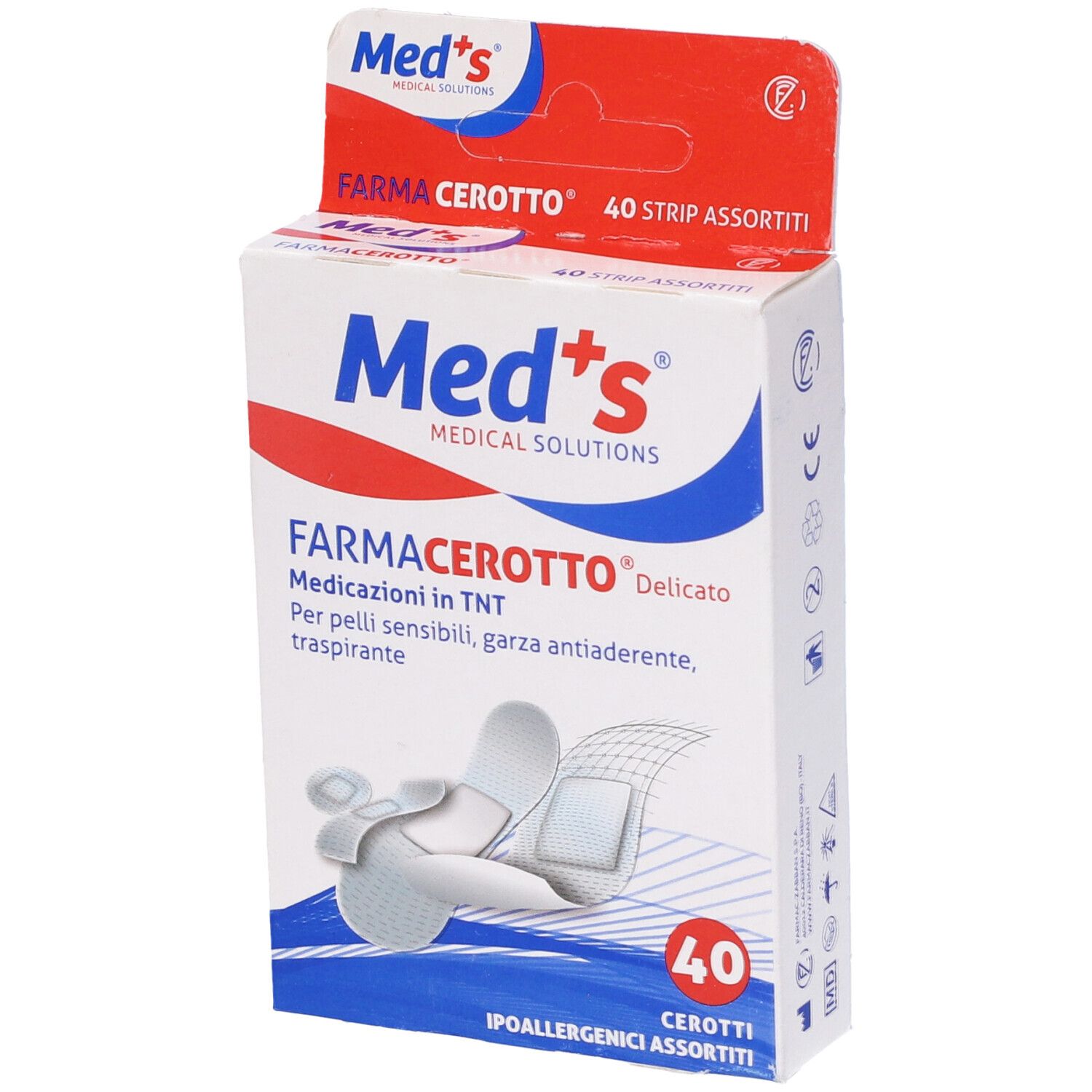 CER Meds Strips TNT DEL 40Pz 40 St Pflaster
