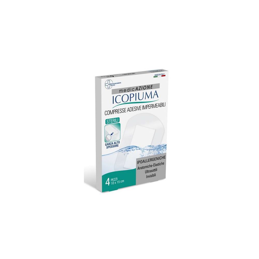Icopiuma Garza Compressa Medicata Postoperatoria 10 X15 Cm 4 Pezzi - Immagine 8